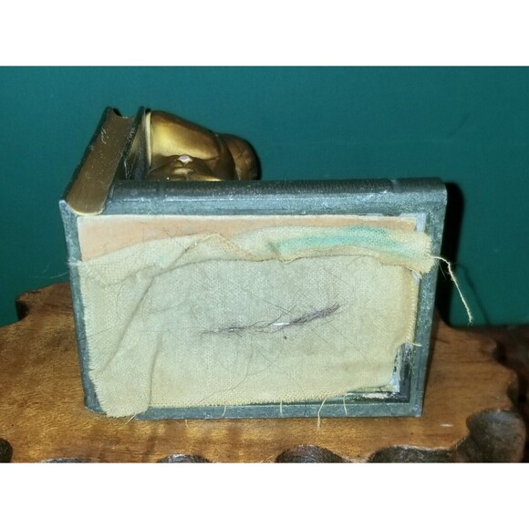 Antique 1930s Chinese Boy Bronze Single Bookend 5.25"x3.75"x2.75" - Picture 5 of 5